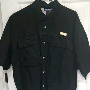 Black fishing shirt